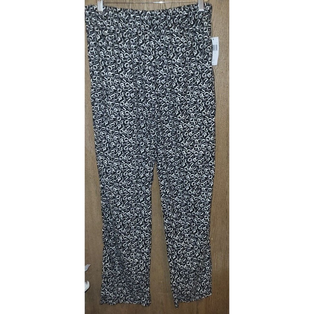 Michael Kors MK Mens Loungewear Pajama Pants Black Gray White Size Medium
